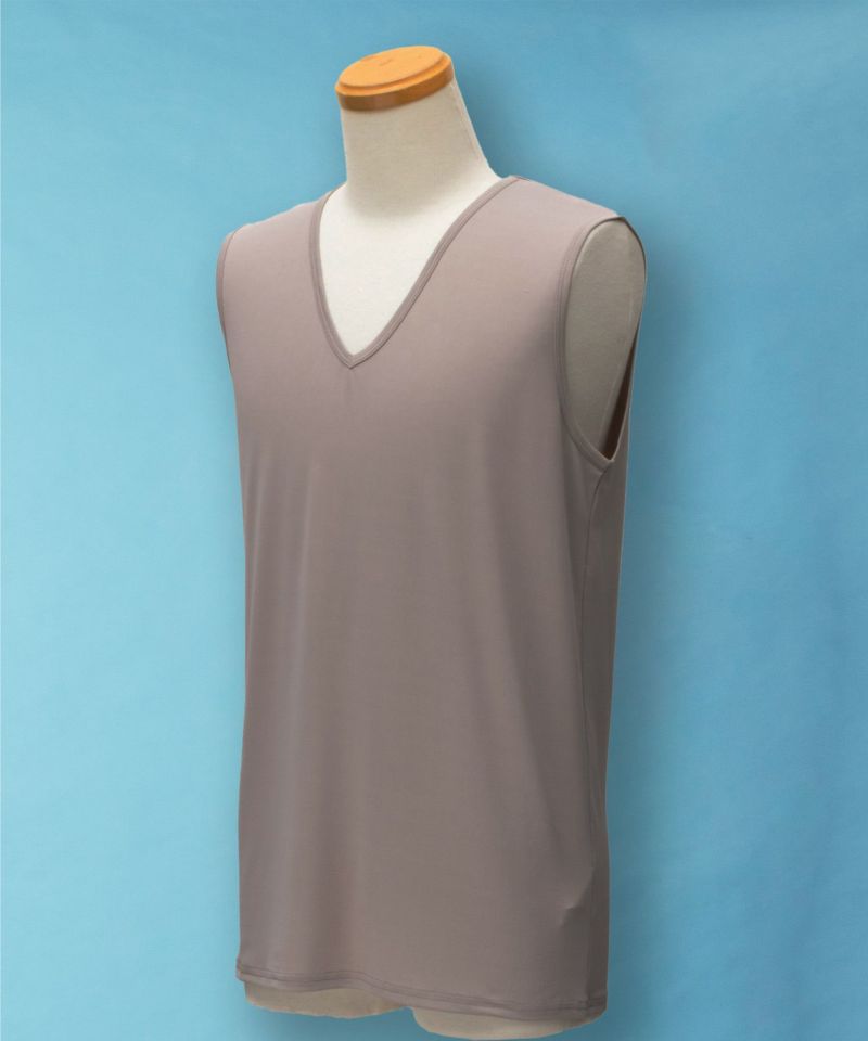 NAVY SARARI Vネックノースリーブ メンズ メール便 対応商品商品画像-3