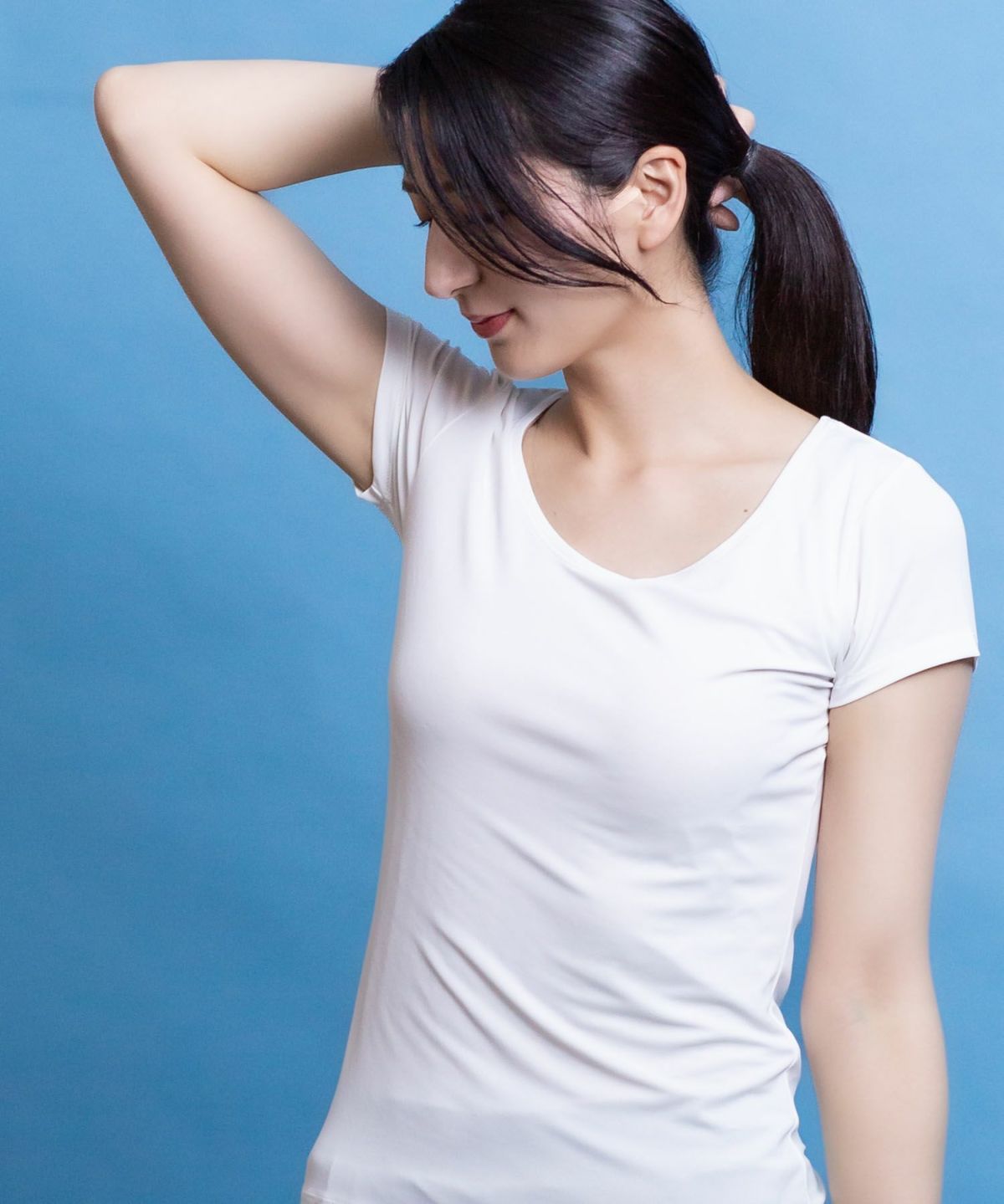 NAVY SARARI UネックTシャツ レディース ネコポス 対応商品