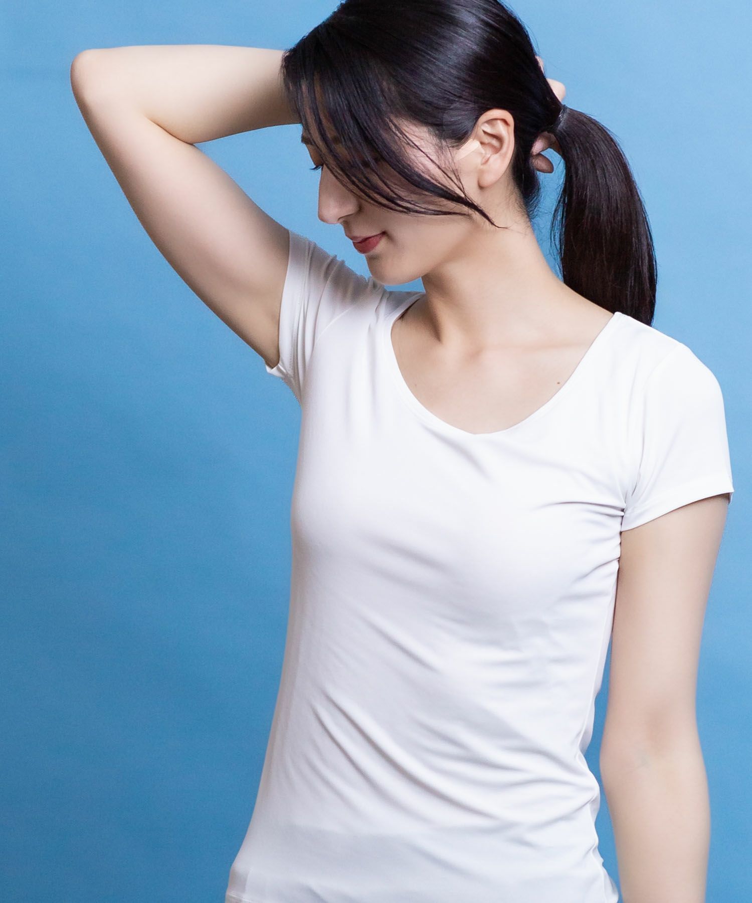NAVY SARARI UネックTシャツ レディース メール便 対応商品商品サムネイル-10
