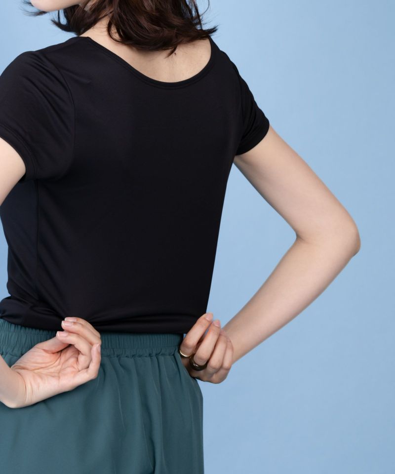 NAVY SARARI UネックTシャツ レディース メール便 対応商品商品画像-19