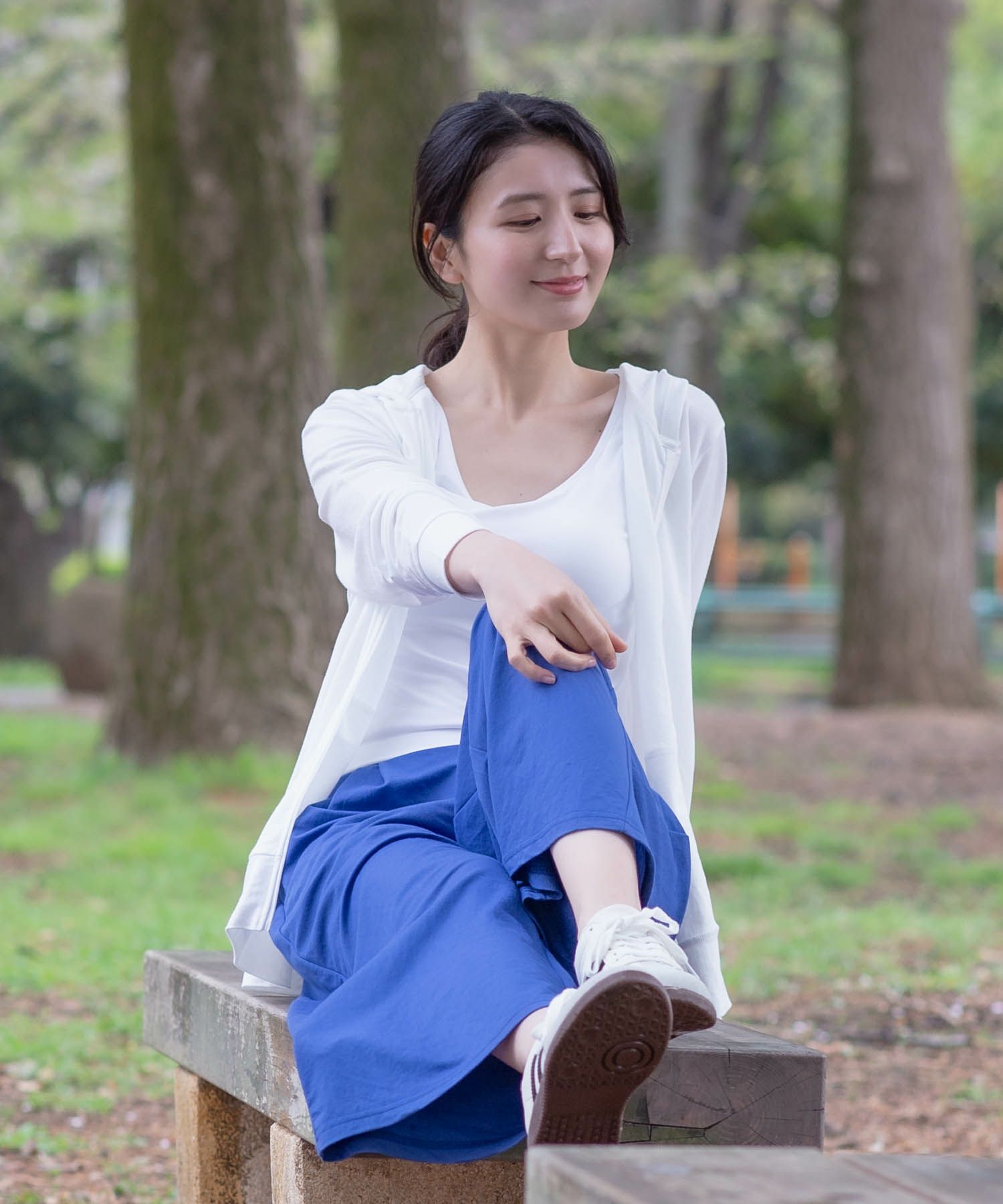 NAVY SARARI ブラトップタンクトップ レディース