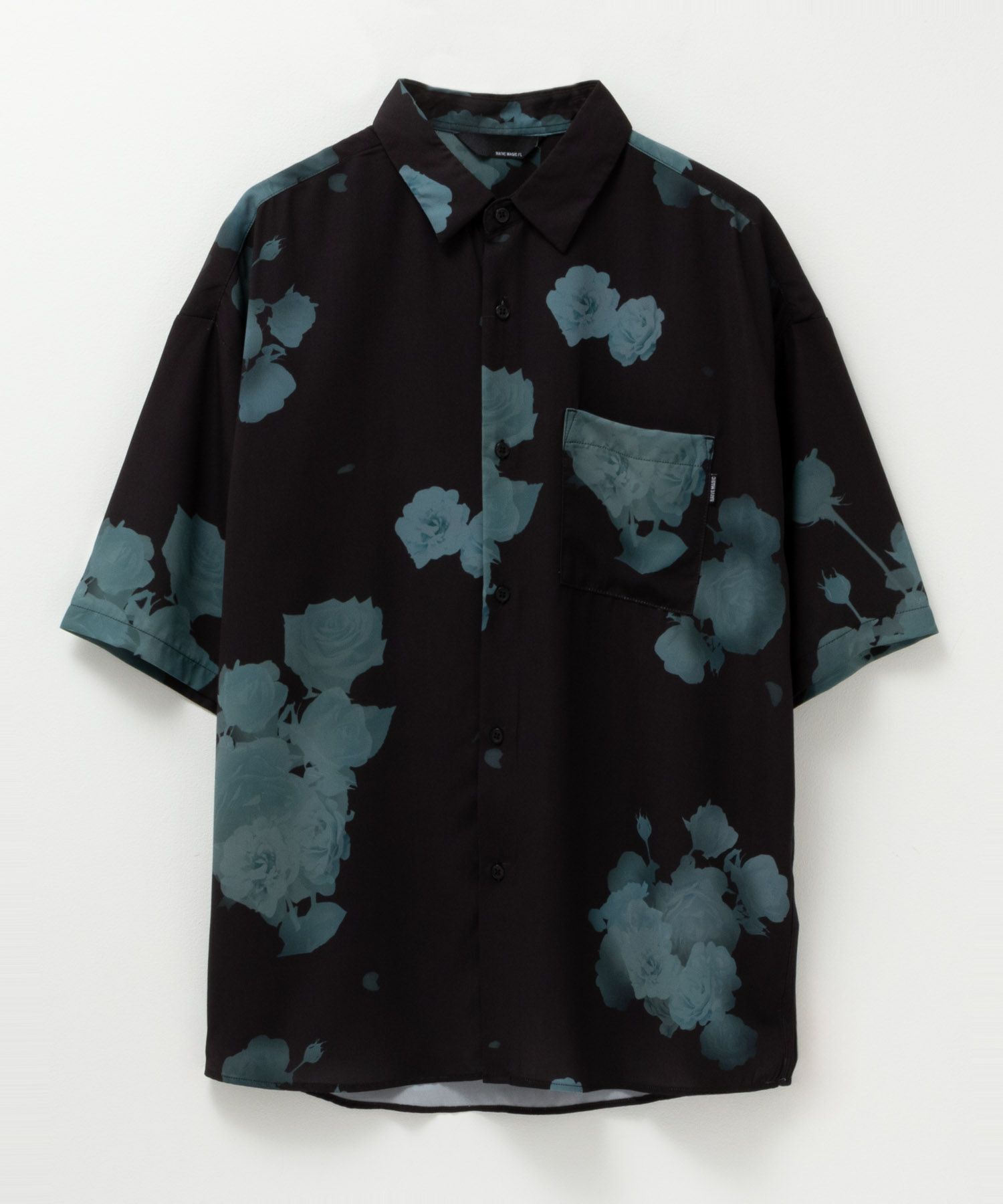 [期間限定価格]【オンラインストア限定】NAIVE MAGIC  シルクタッチポリエステル ルーズサイズ総柄半袖シャツ メンズ商品サムネイル-4