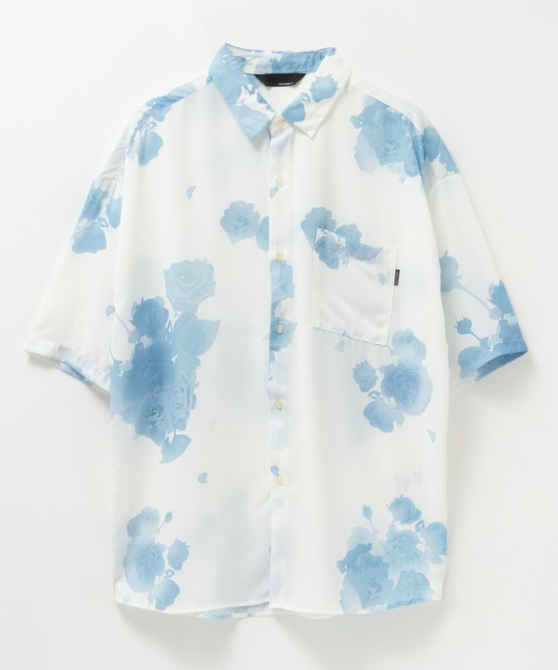 [期間限定価格]【オンラインストア限定】NAIVE MAGIC  シルクタッチポリエステル ルーズサイズ総柄半袖シャツ メンズ商品画像-6
