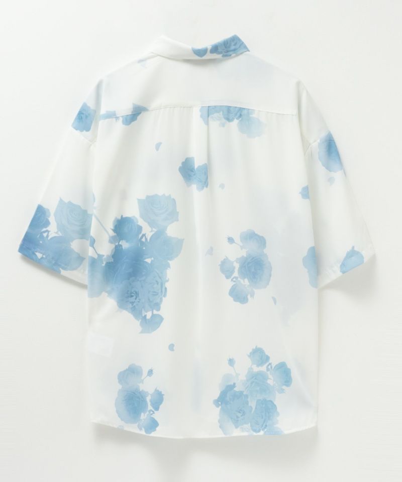 [期間限定価格]【オンラインストア限定】NAIVE MAGIC  シルクタッチポリエステル ルーズサイズ総柄半袖シャツ メンズ商品画像-7