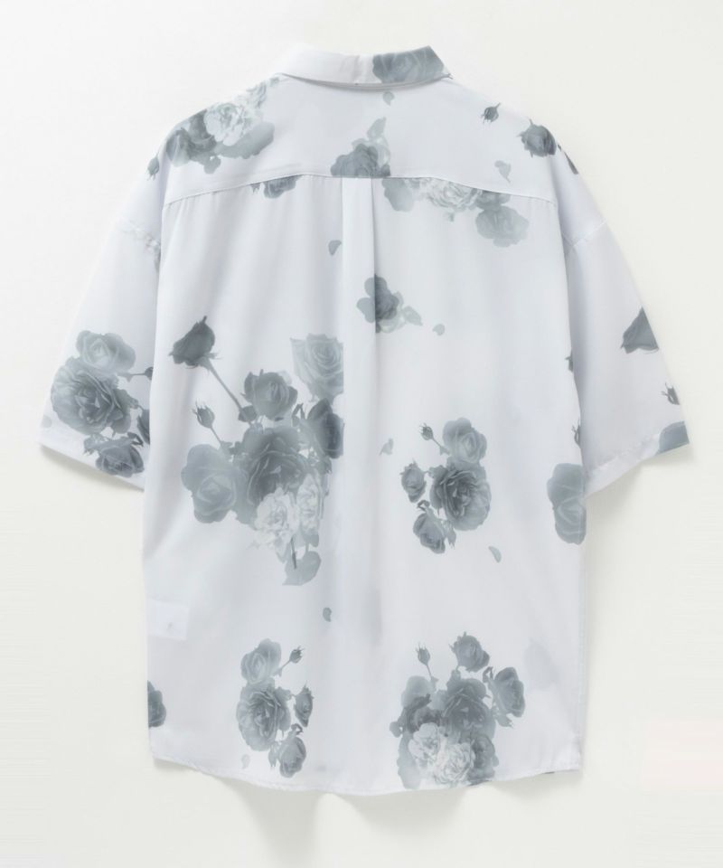 [期間限定価格]【オンラインストア限定】NAIVE MAGIC  シルクタッチポリエステル ルーズサイズ総柄半袖シャツ メンズ商品画像-9