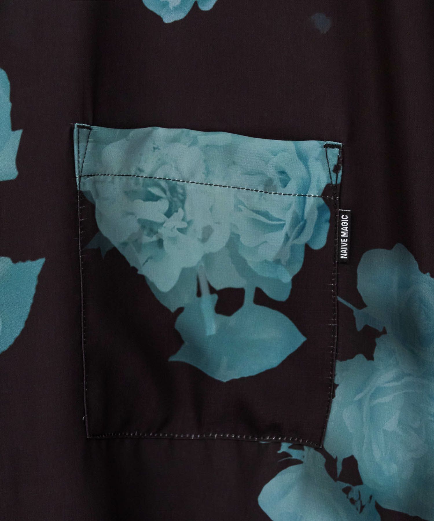 [期間限定価格]【オンラインストア限定】NAIVE MAGIC  シルクタッチポリエステル ルーズサイズ総柄半袖シャツ メンズ商品サムネイル-10