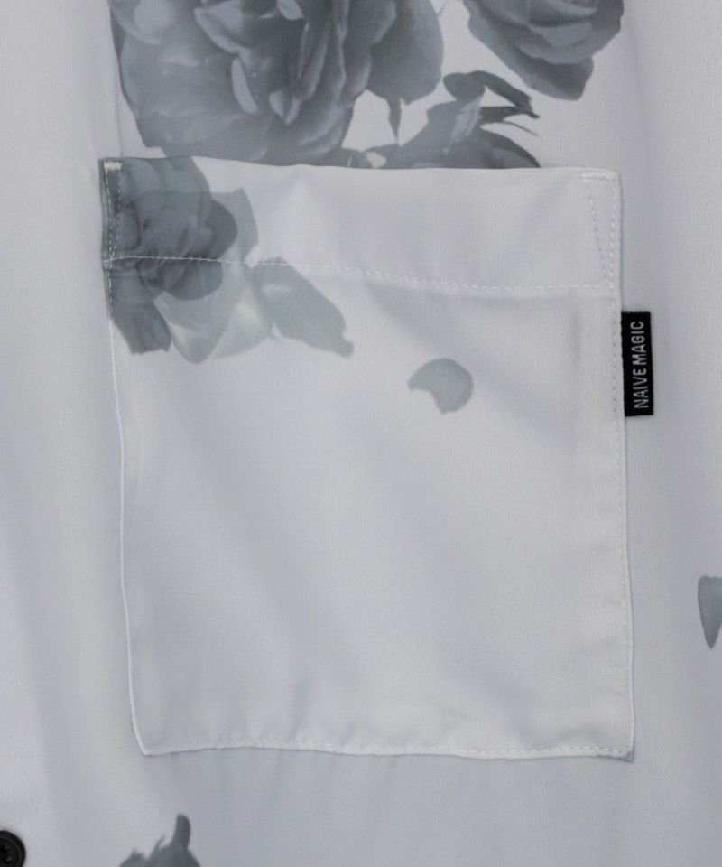 [期間限定価格]【オンラインストア限定】NAIVE MAGIC  シルクタッチポリエステル ルーズサイズ総柄半袖シャツ メンズ商品画像-14