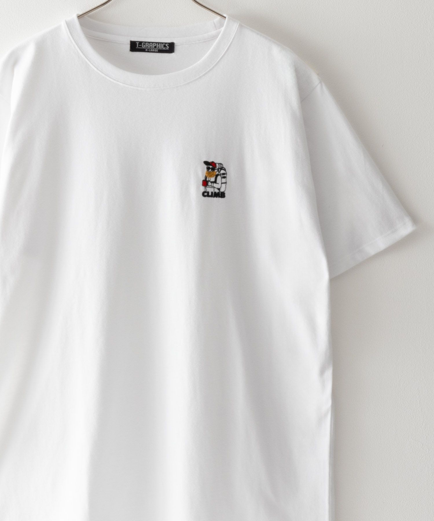 T-GRAPHICS  髭サガラ刺繍Tシャツ メンズ メール便 対応商品商品サムネイル-1