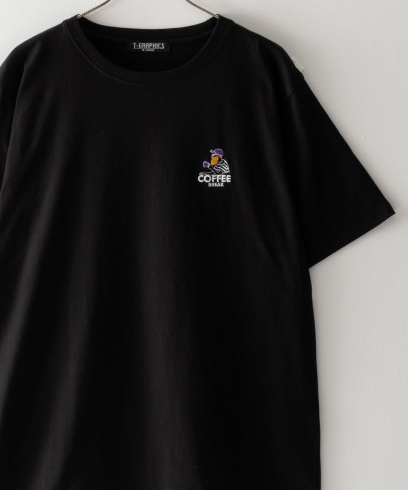 T-GRAPHICS 髭サガラ刺繍Tシャツ メンズ