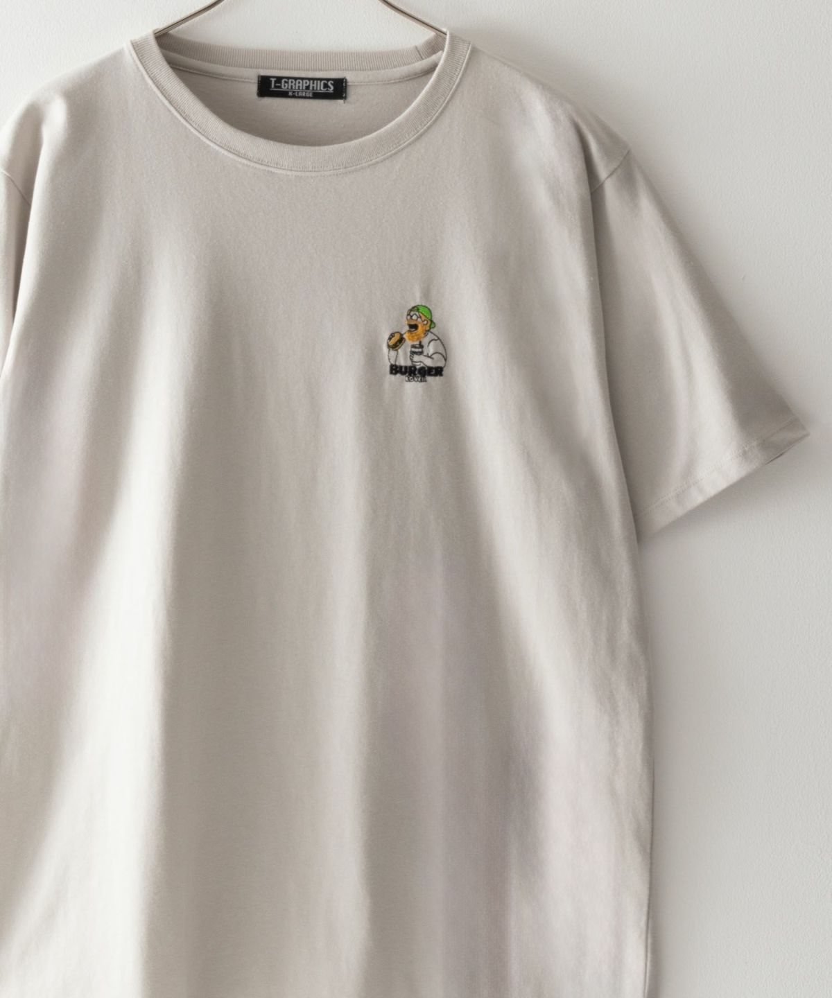 T-GRAPHICS 髭サガラ刺繍Tシャツ メンズ ネコポス 対応商品