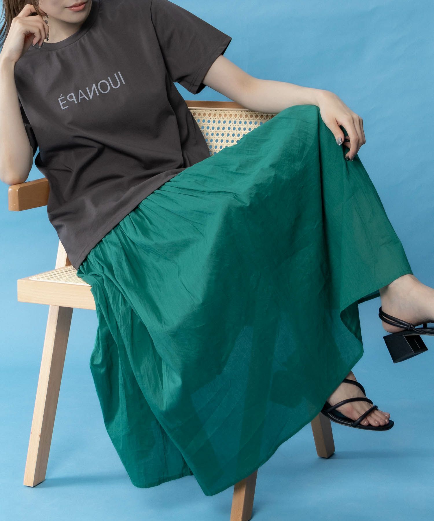 NAVY SARARI クール＆UVカットプリントTシャツ レディース ネコポス 対応商品