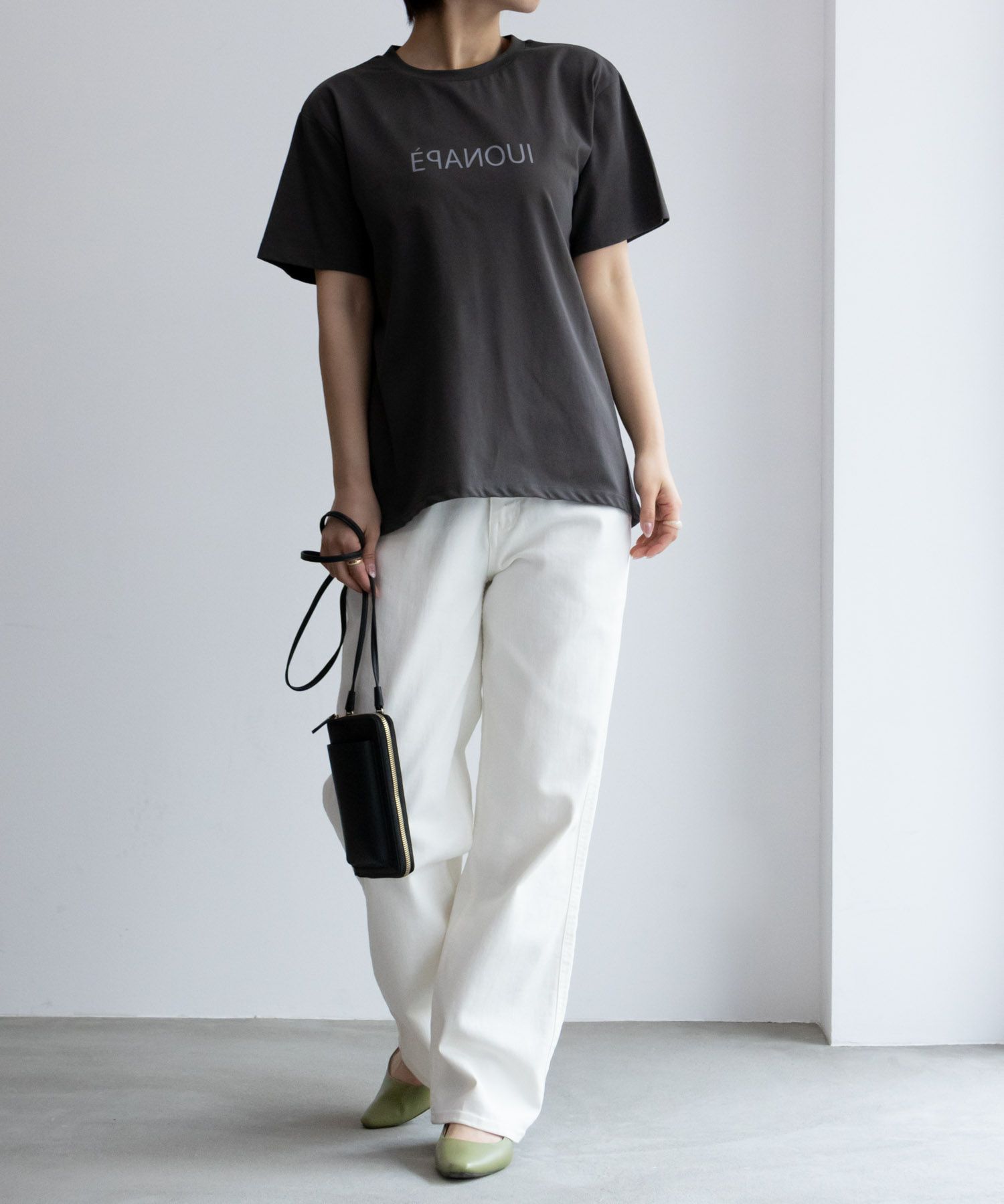 NAVY SARARI  クール＆UVカットプリントTシャツ レディース メール便 対応商品商品画像-17