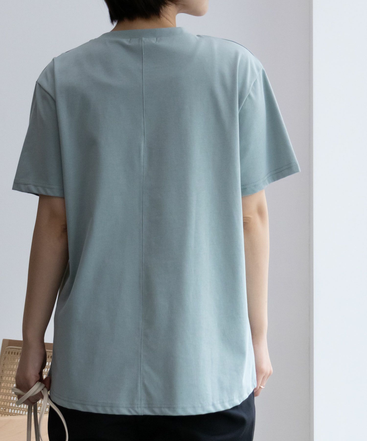 NAVY SARARI  クール＆UVカットプリントTシャツ レディース メール便 対応商品商品画像-19