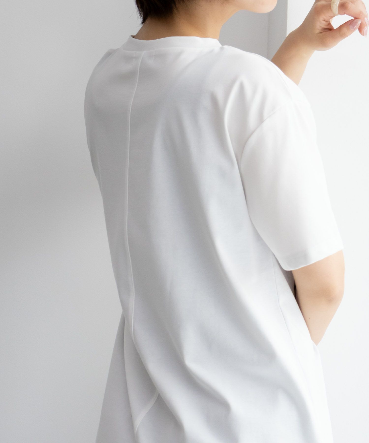 NAVY SARARI  クール＆UVカットプリントTシャツ レディース メール便 対応商品商品画像-29