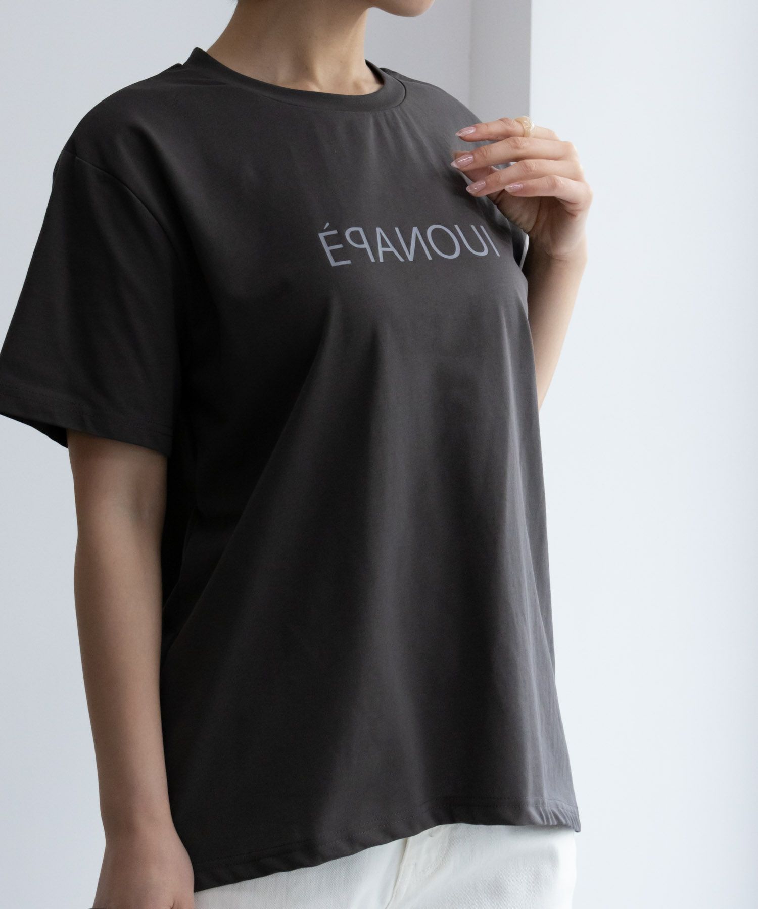 NAVY SARARI クール＆UVカットプリントTシャツ レディース ネコポス 対応商品