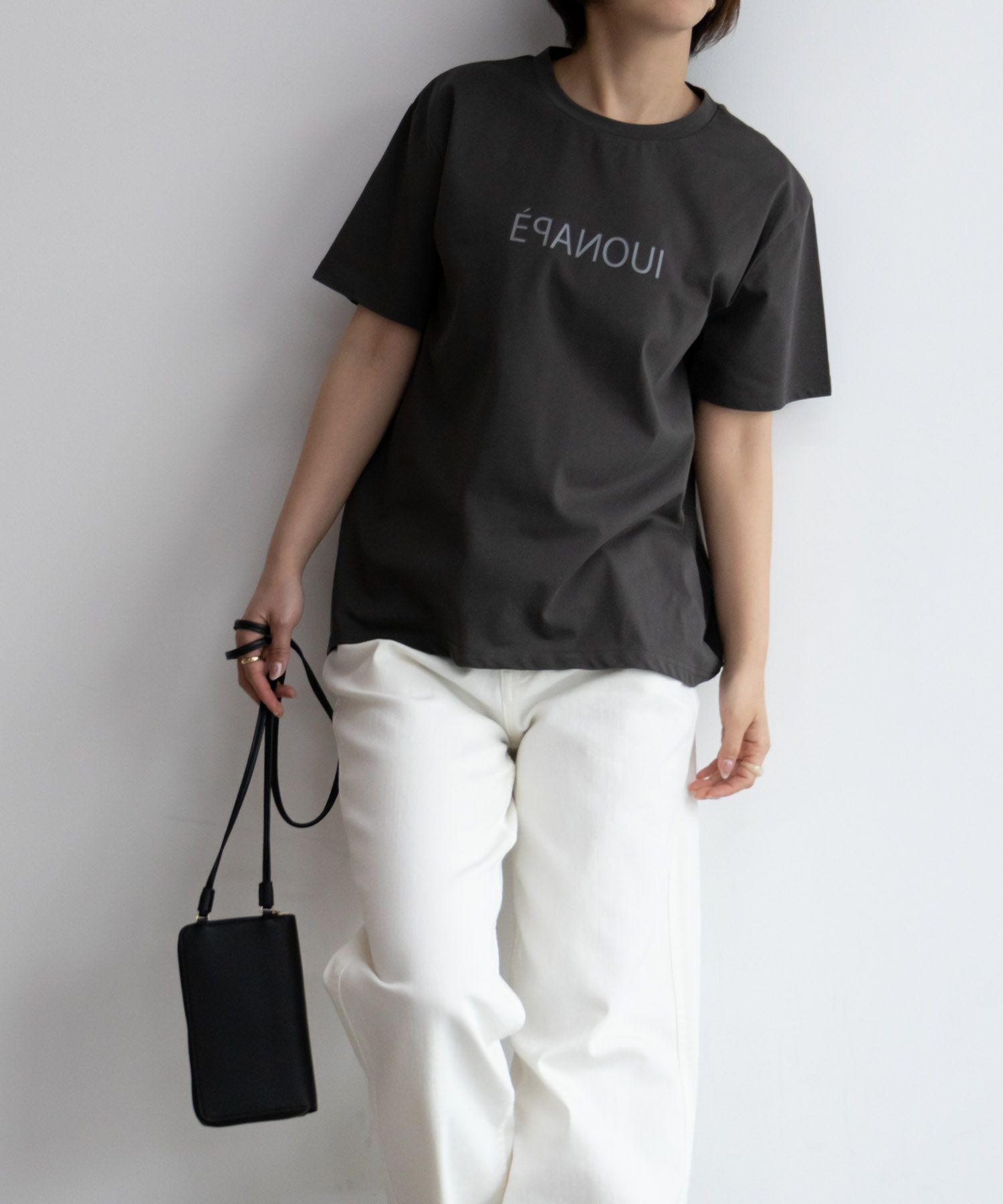 NAVY SARARI  クール＆UVカットプリントTシャツ レディース メール便 対応商品商品画像-33