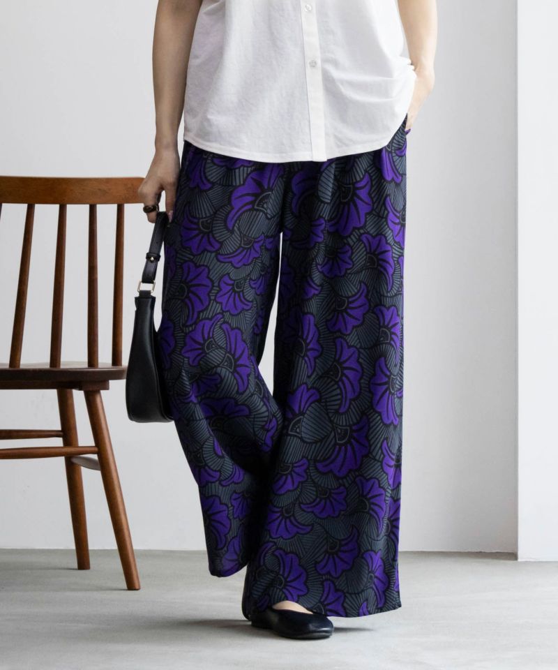 Howdy Marie  インドファブリック 総柄ワイドパンツ レディース商品画像-5