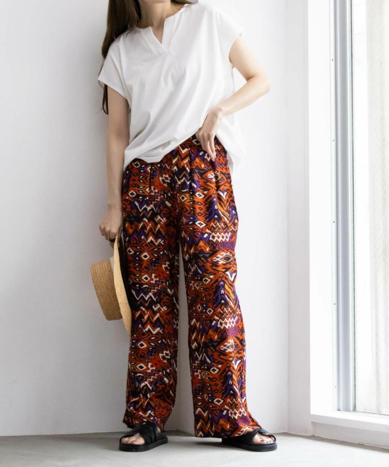 Howdy Marie インドファブリック 総柄ワイドパンツ レディース商品画像-8