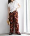 Howdy Marie  インドファブリック 総柄ワイドパンツ レディース商品サムネイル-8