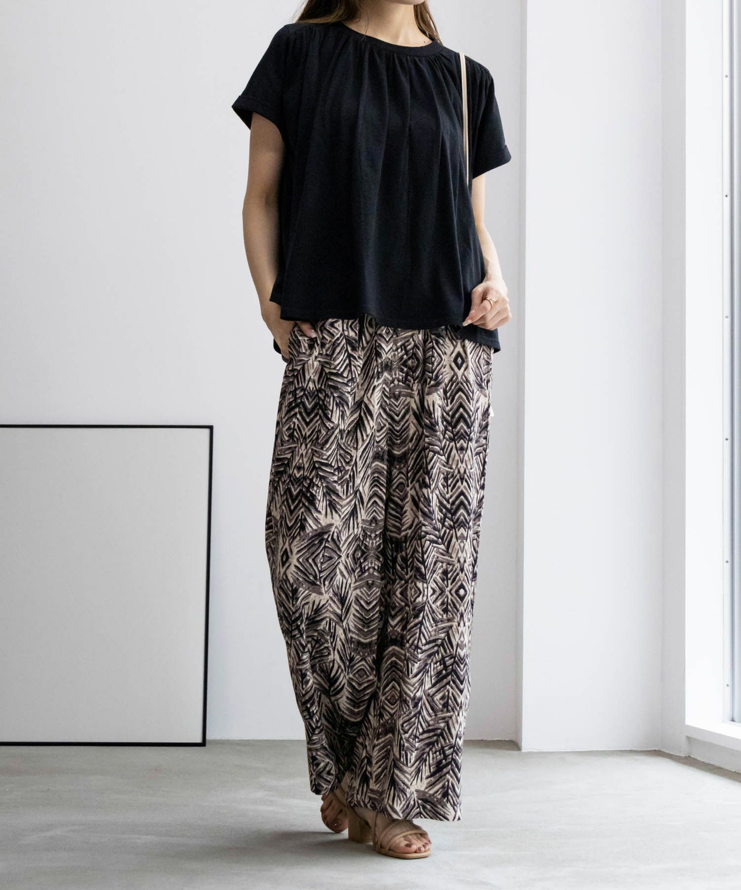 Howdy Marie  インドファブリック 総柄ワイドパンツ レディース商品画像-12