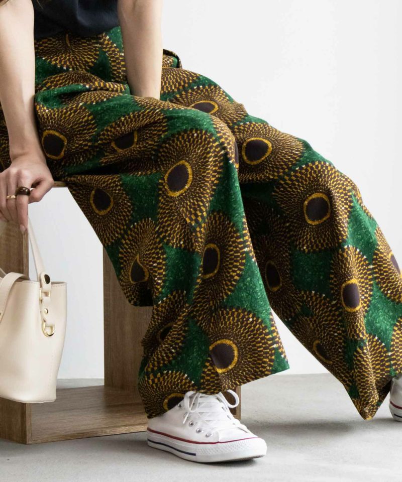 Howdy Marie  インドファブリック 総柄ワイドパンツ レディース商品画像-23