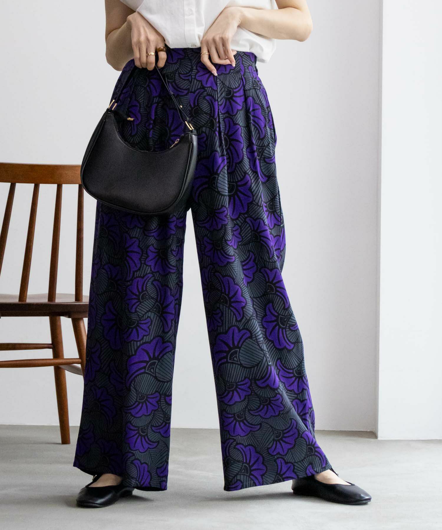 Howdy Marie  インドファブリック 総柄ワイドパンツ レディース商品サムネイル-25