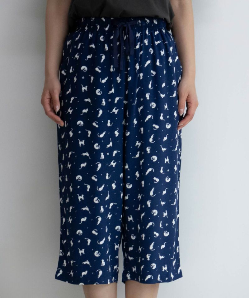 NAVY レーヨンステテコ ネコ柄 レディース商品画像-18