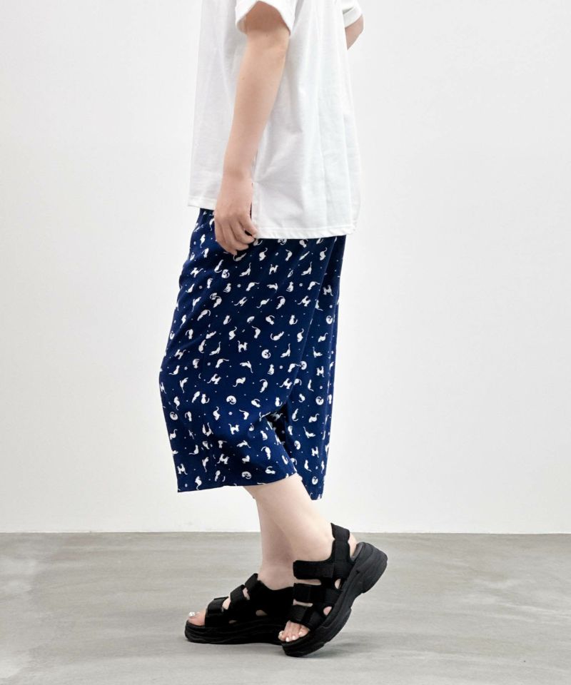 NAVY レーヨンステテコ ネコ柄 レディース商品画像-31