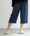 NAVY レーヨンステテコ ストライプ レディース