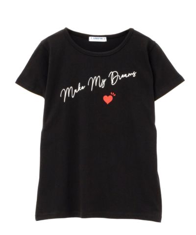 T-GRAPHICS  ハートプリントTシャツ キッズ ネコポス 対応商品