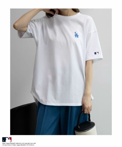 MLB  ワンポイントラウンドTシャツ レディース ネコポス 対応商品