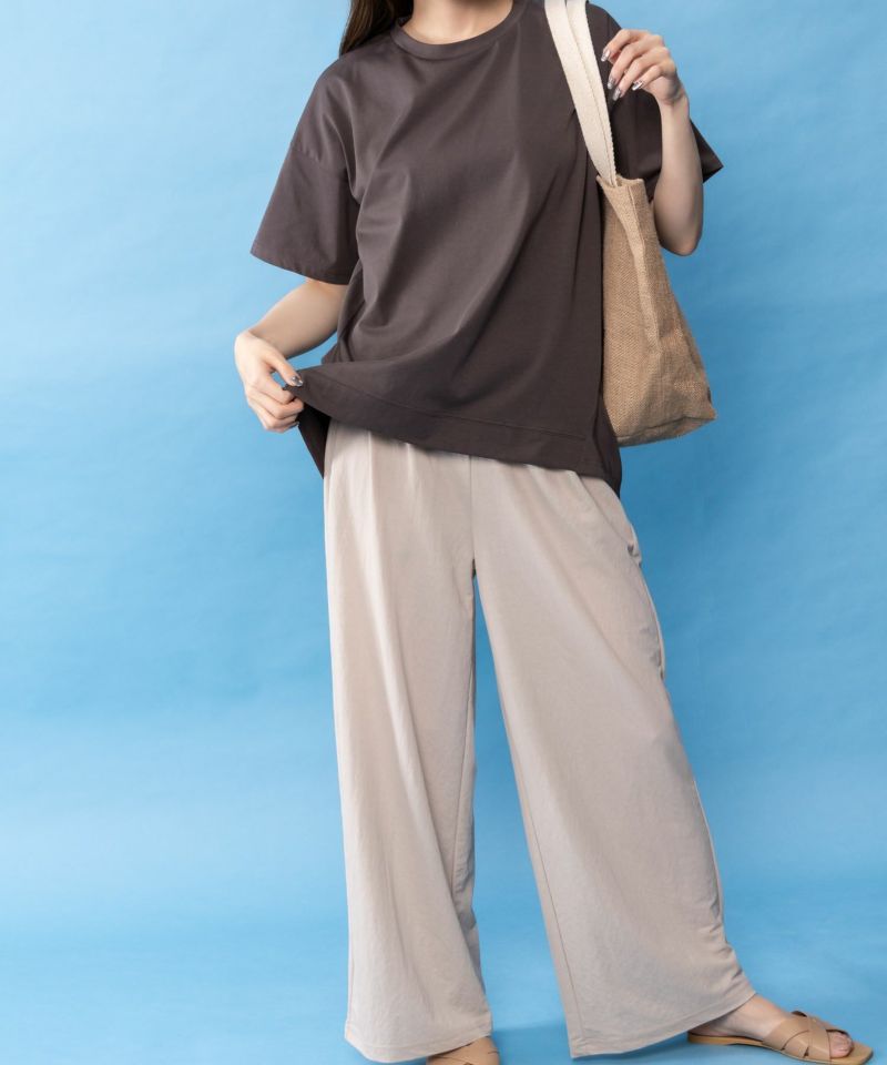 NAVY SARARI  クール＆UVチュニックTシャツ レディース メール便 対応商品商品画像-8