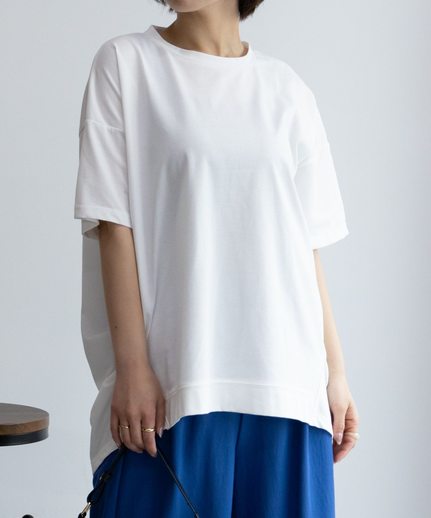 NAVY SARARI  クール＆UVチュニックTシャツ レディース メール便 対応商品商品画像-13