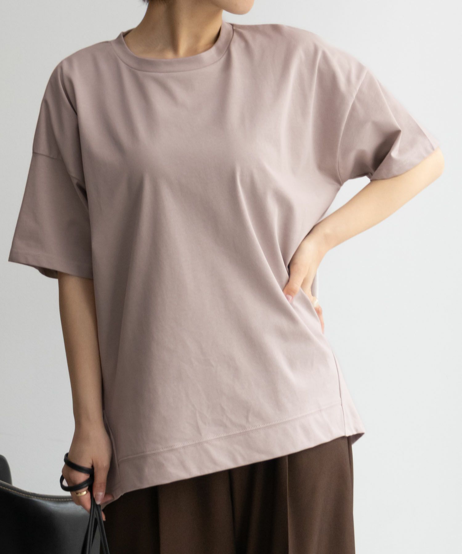 NAVY SARARI クール&UVチュニックTシャツ レディース メール便 対応商品商品画像-15