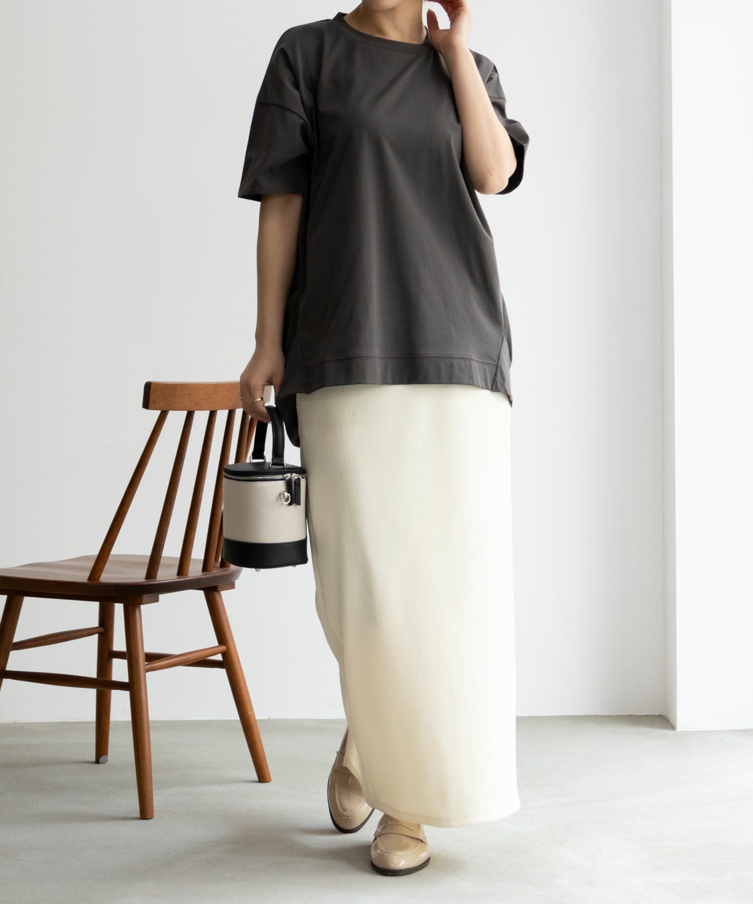 NAVY SARARI  クール＆UVチュニックTシャツ レディース メール便 対応商品商品画像-17