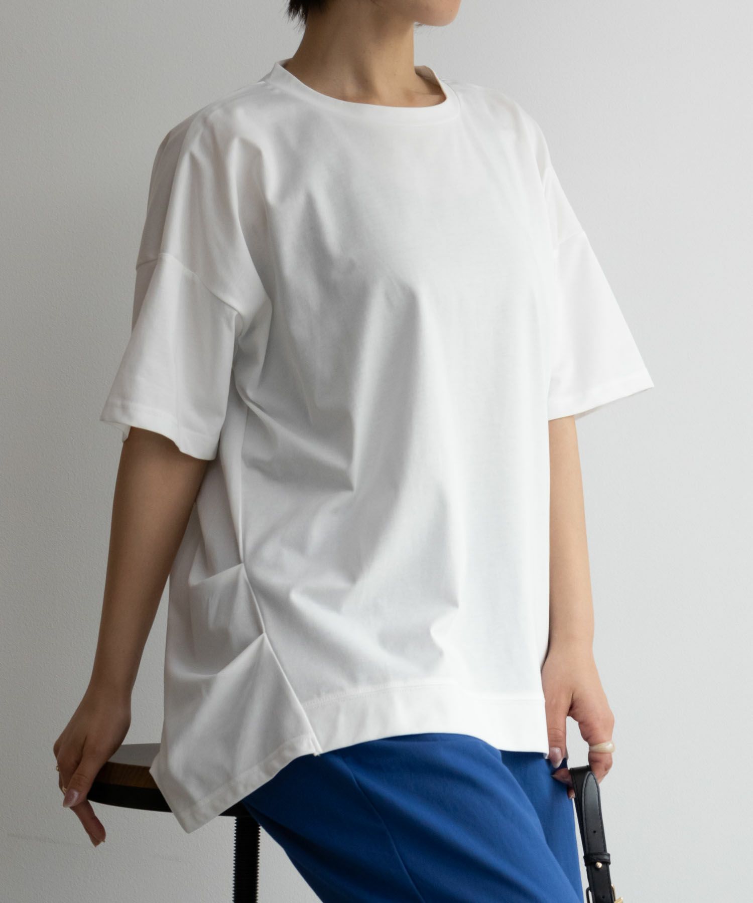 NAVY SARARI  クール＆UVチュニックTシャツ レディース メール便 対応商品商品画像-23