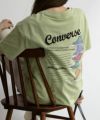 CONVERSE バックロゴ刺繍シューズプリントTシャツ レディース ネコポス 対応商品