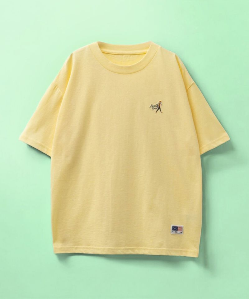 NAVY USコットン刺繍Ｔシャツ キッズ ネコポス 対応商品商品画像-1