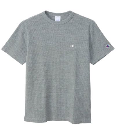 Champion  ワンポイントＣロゴワッフルＴシャツ メンズ ネコポス 対応商品