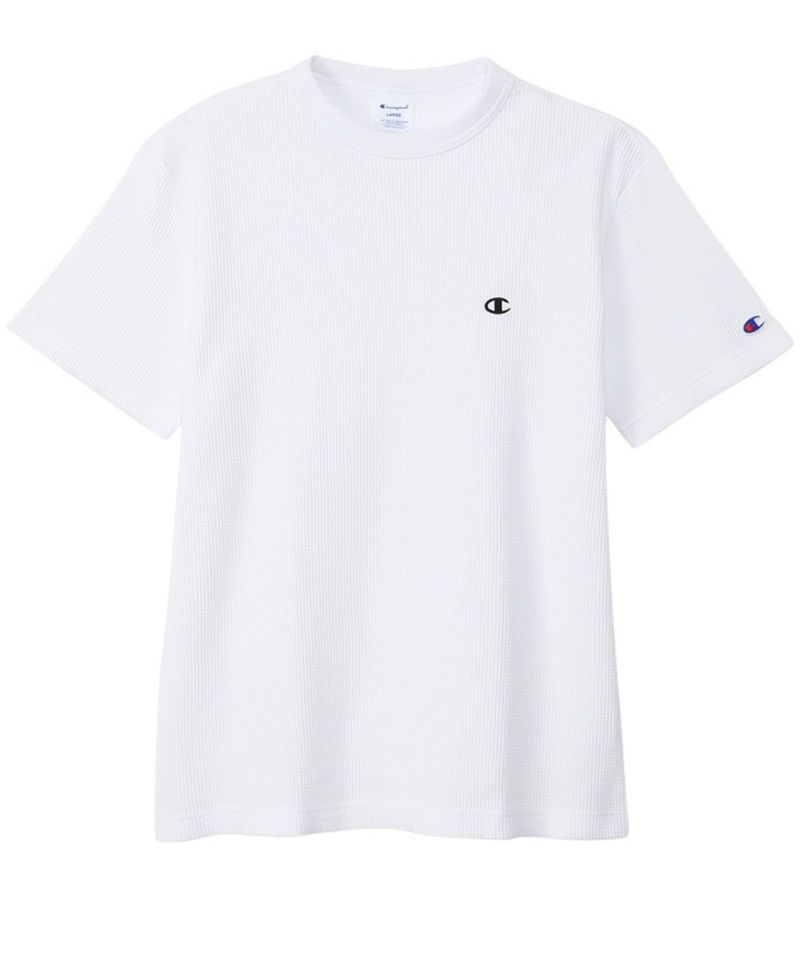 Champion ワンポイントCロゴワッフルTシャツ メンズ