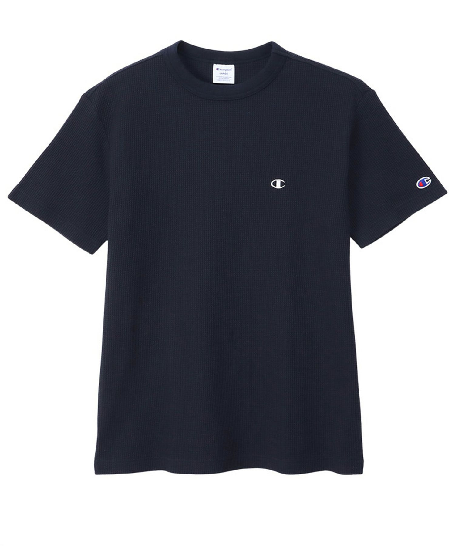 Champion  ワンポイントＣロゴワッフルＴシャツ メンズ メール便 対応商品商品画像-4