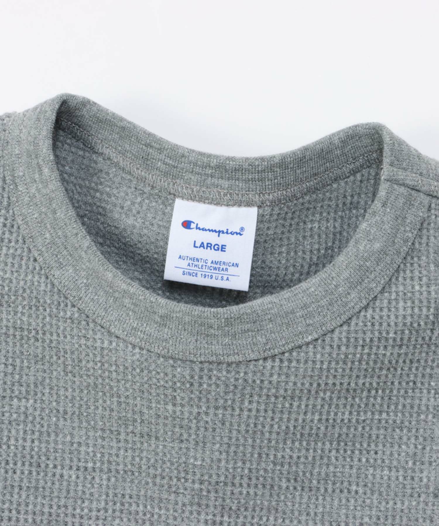 Champion  ワンポイントＣロゴワッフルＴシャツ メンズ メール便 対応商品商品画像-6