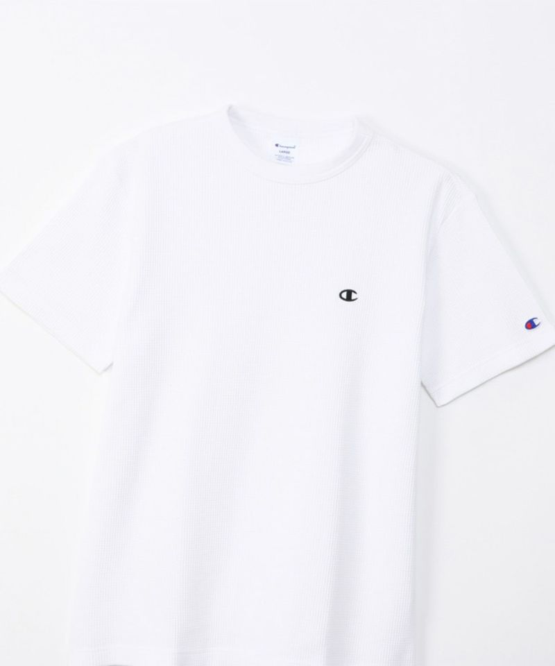 Champion ワンポイントCロゴワッフルTシャツ メンズ メール便 対応商品商品画像-8