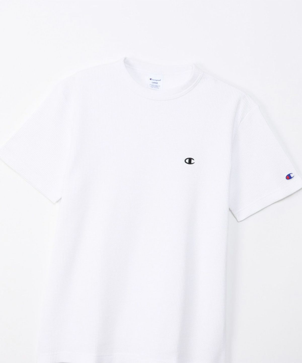 Champion ワンポイントＣロゴワッフルＴシャツ メンズ ネコポス 対応商品