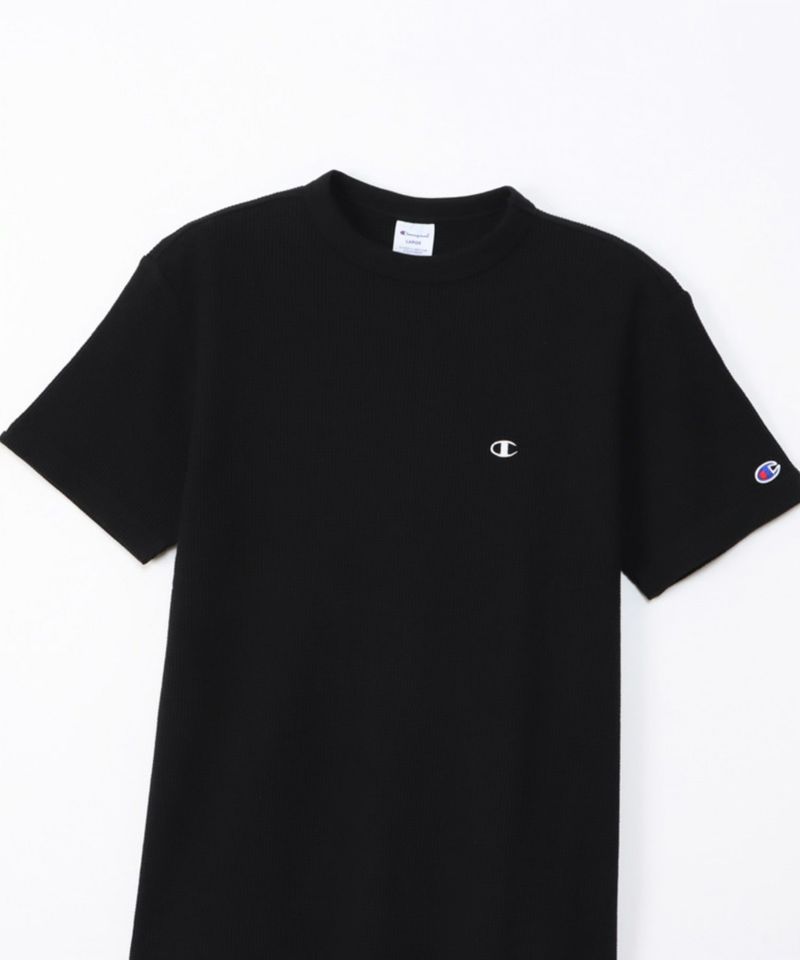 Champion  ワンポイントＣロゴワッフルＴシャツ メンズ メール便 対応商品商品画像-11