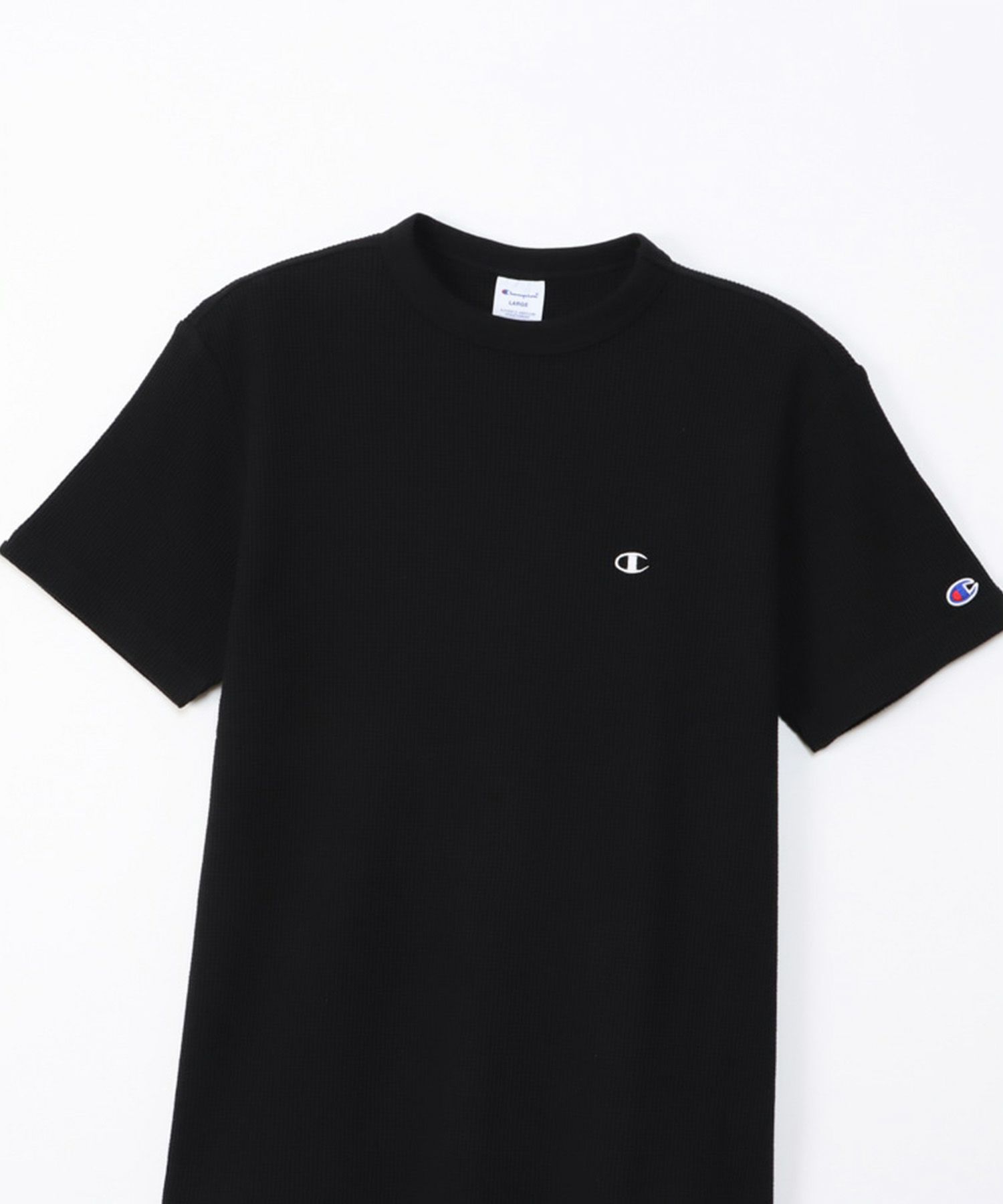 Champion  ワンポイントＣロゴワッフルＴシャツ メンズ メール便 対応商品商品画像-11
