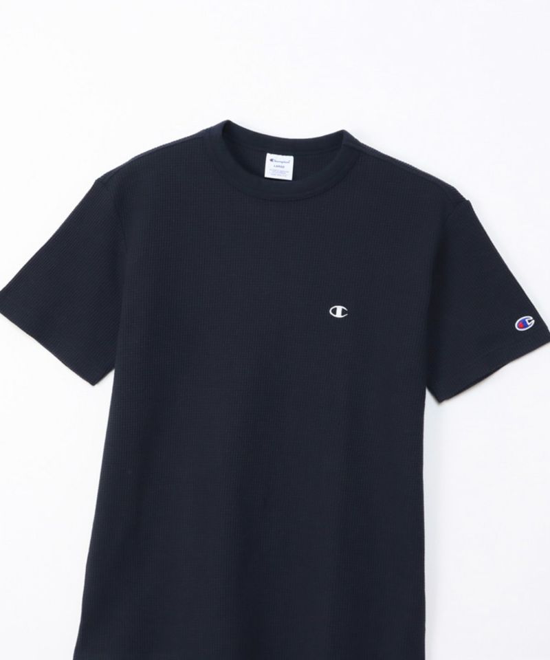 Champion ワンポイントCロゴワッフルTシャツ メンズ