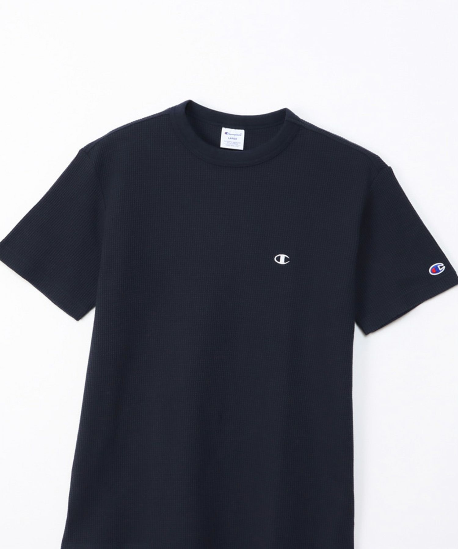 Champion  ワンポイントＣロゴワッフルＴシャツ メンズ メール便 対応商品商品画像-14