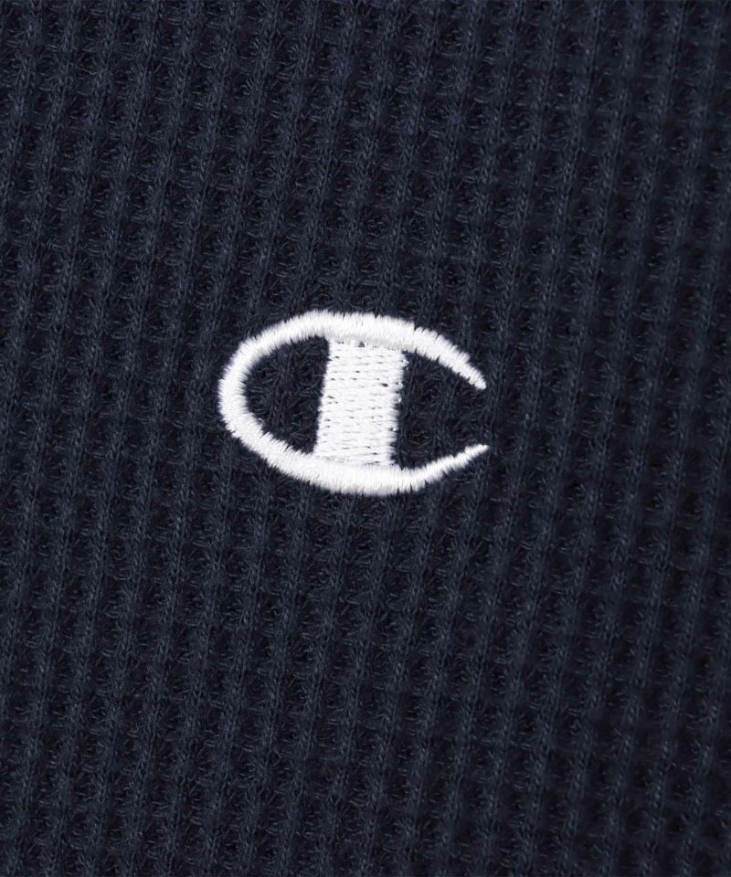 【CHAMPION】ワッフルCロゴ半袖Tシャツ★送料・関税込 Champion ワンポイントCロゴワッフルTシャツ メンズ