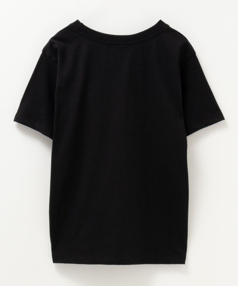 NAVY ネコ刺繍Tシャツ レディース NAVY ネコ刺繍Tシャツ レディース